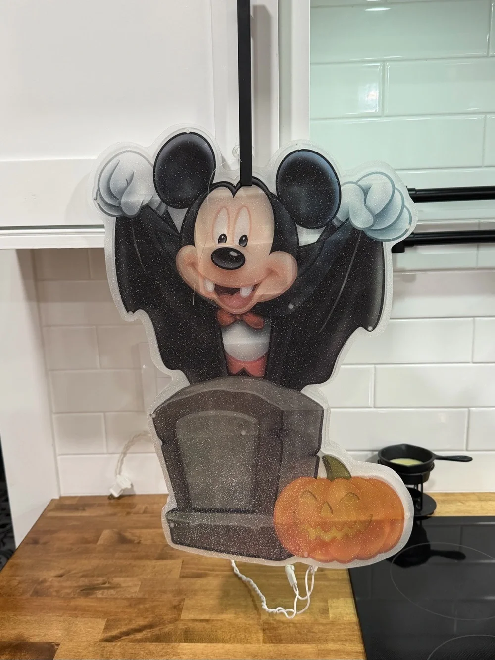 Disney Halloween Mickey Mouse Vampire lighted Decoration